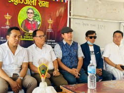 नेपाल तामाङ घेदुङको कार्यालयमा वरिष्ठ गायिका इन्दिरा गोलेको श्रद्धाञ्जलीसभा