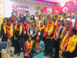 प्रेस सेन्टर नेपालले पहिलो पटक प्रयोग गर्यो निर्वाचन विधि , अध्यक्षमा गिरी र महासचिवमा मगर निर्वाचित (नामावलीसहित)