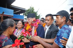 अरूले कुहेको पिठो बेचिरहेका छन्, हामीले गरेका काम जनतालाई भन्न आएका हौं : अध्यक्ष प्रचण्ड