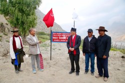 अध्यक्ष प्रचण्डद्वारा मुस्ताङ जिल्ला पार्टी कार्यालयको शिलान्यास