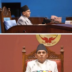  सभामुख र राष्ट्रियसभाको अध्यक्षको सयुक्त वक्तव्य : उन्नत, समृद्ध र बलियो लोकतन्त्रका लागि प्रतिबद्ध हुन अपिल