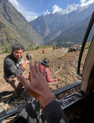 बूढीगण्डकी बाढीः ३६ जनाको उद्धार