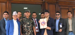 सङ्घीय संसद्को संयुक्त बैठकमा अर्थमन्त्रीद्वारा बजेट प्रस्तुत