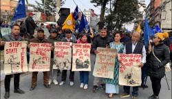 मुक्कुम्लुङ संरक्षणका लागि काठमाडौंमा प्रदर्शन