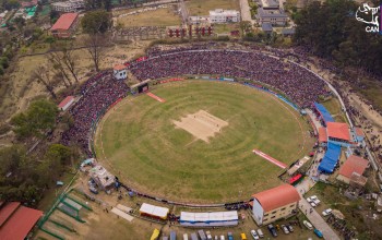 नेपाल र यूएईको खेल वर्षाले प्रभावित