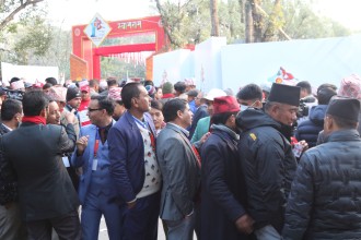 एमाले महाधिवशेन : मतदान जारी, ८०२ द्वारा मतदान