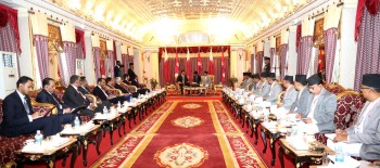 राष्ट्रपति पौडेल र कतारका अमिर अल थानीबीच भेटवार्ता