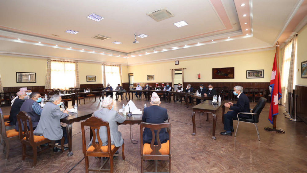 मन्त्रिपरिषद्लाई चाँडो पूर्णता दिने सत्ता गठबन्धनको बैठकमा समझदारी