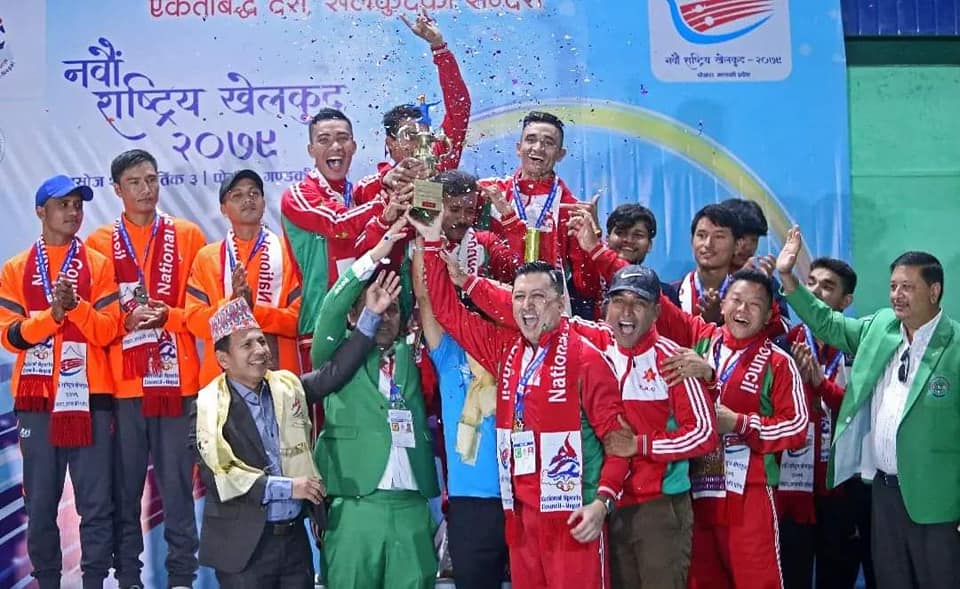 नवौँ राष्ट्रिय खेलकुद : १८५ पदकसहित आर्मी शीर्ष स्थानमा