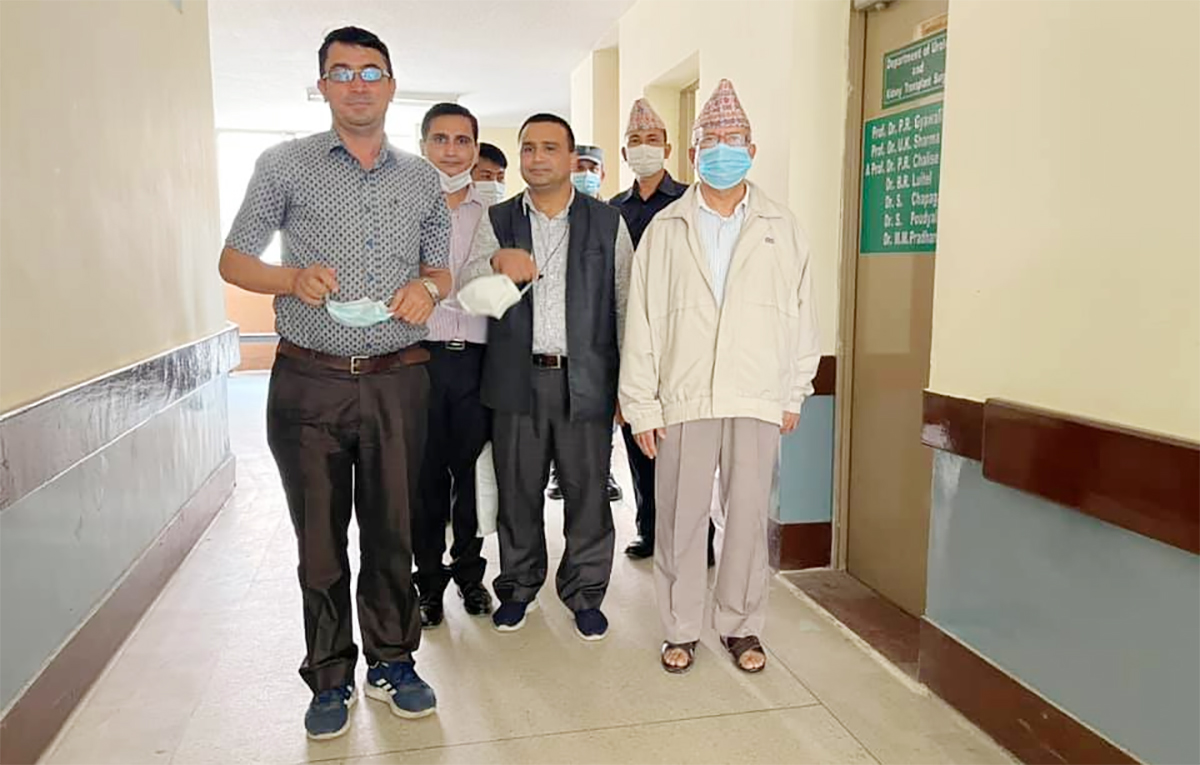 नेता नेपाल अस्पतालबाट डिस्चार्ज