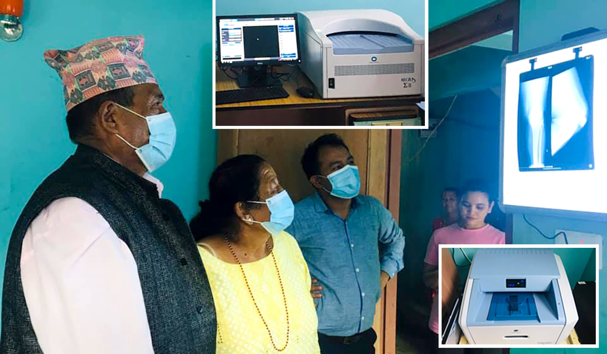 नुवाकोटको शिवपुरी आधारभूत अस्पतालमा डिजिटल एक्स-रे सहित थपियो सुविधा